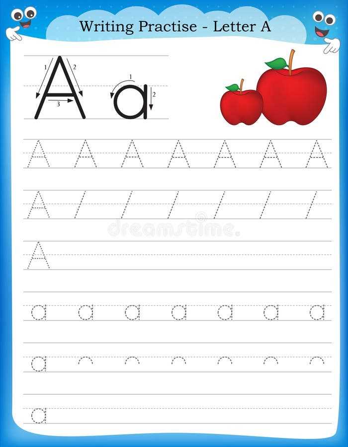 writing the letter a worksheet