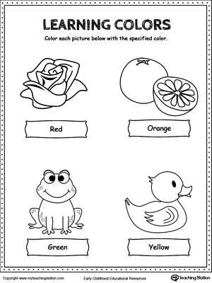 yellow worksheets
