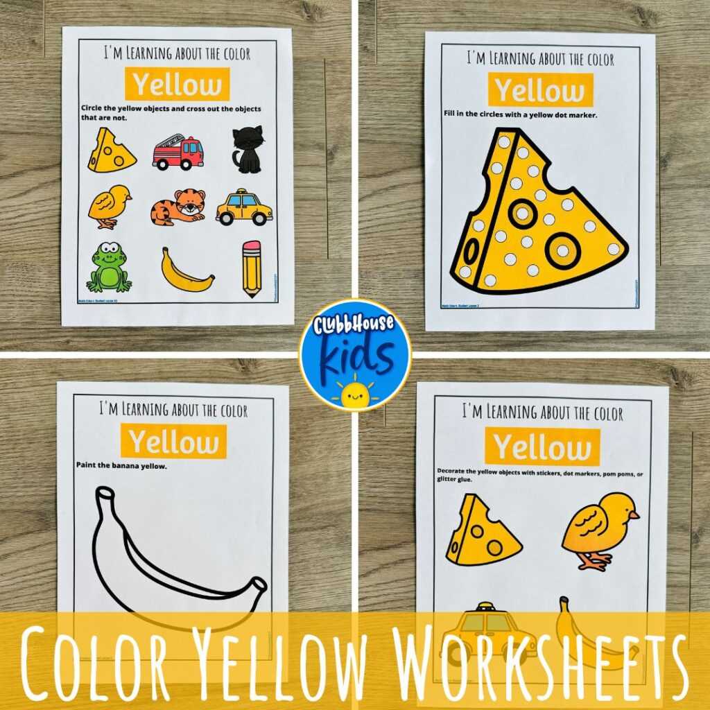 yellow worksheets