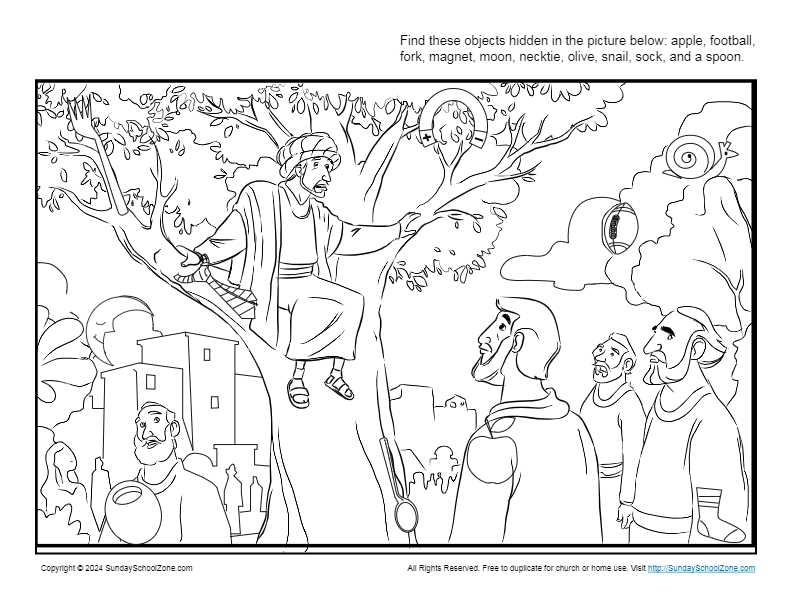 zacchaeus worksheet