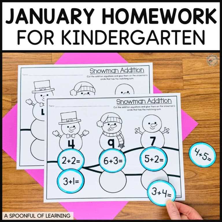 a spoonful of learning worksheets