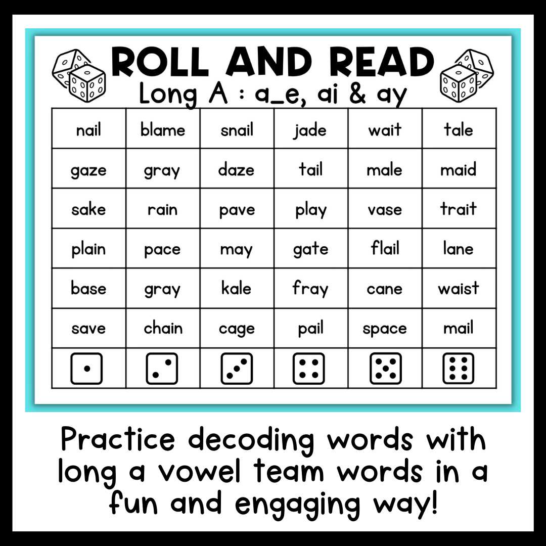 a_e ai ay worksheet