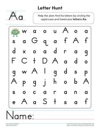 aa worksheet