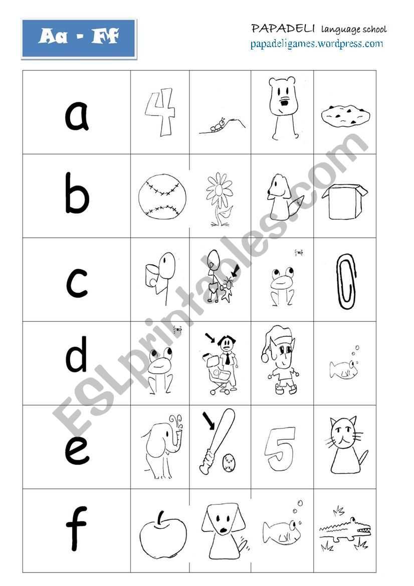 aa worksheets