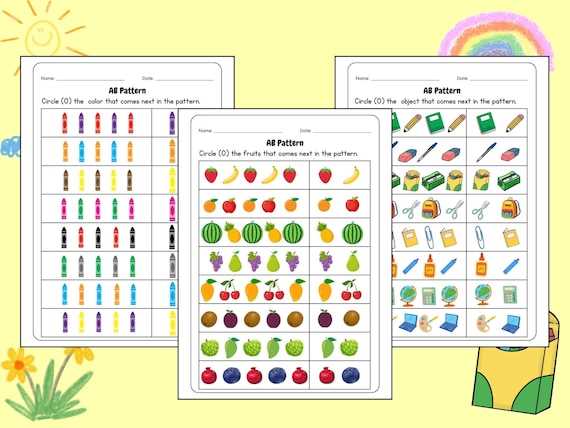ab pattern worksheets