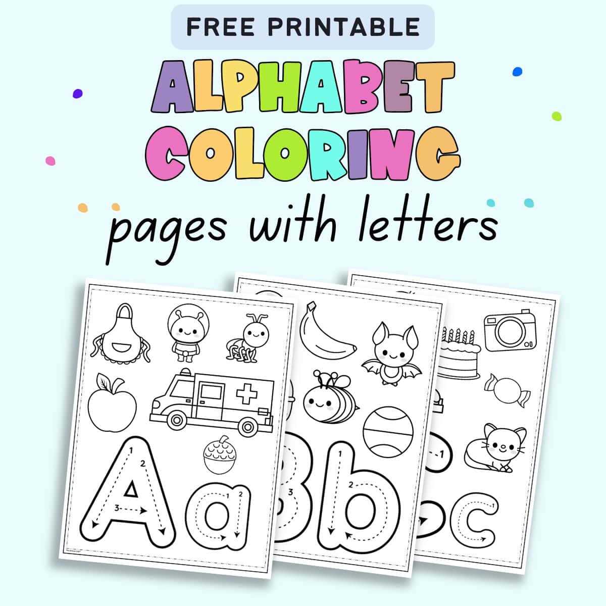 abc coloring worksheets