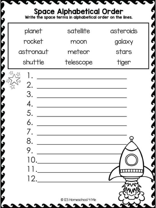abc order worksheets free