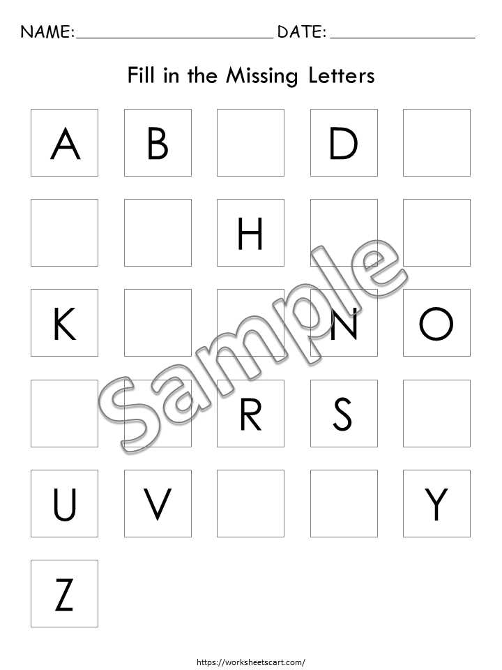 abc worksheet kindergarten