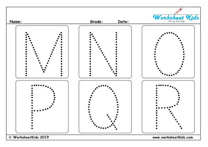 free printable preschool letter worksheets