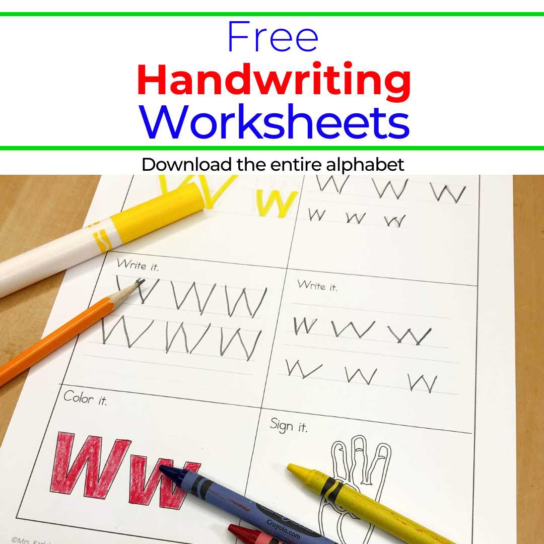 printable handwriting worksheet
