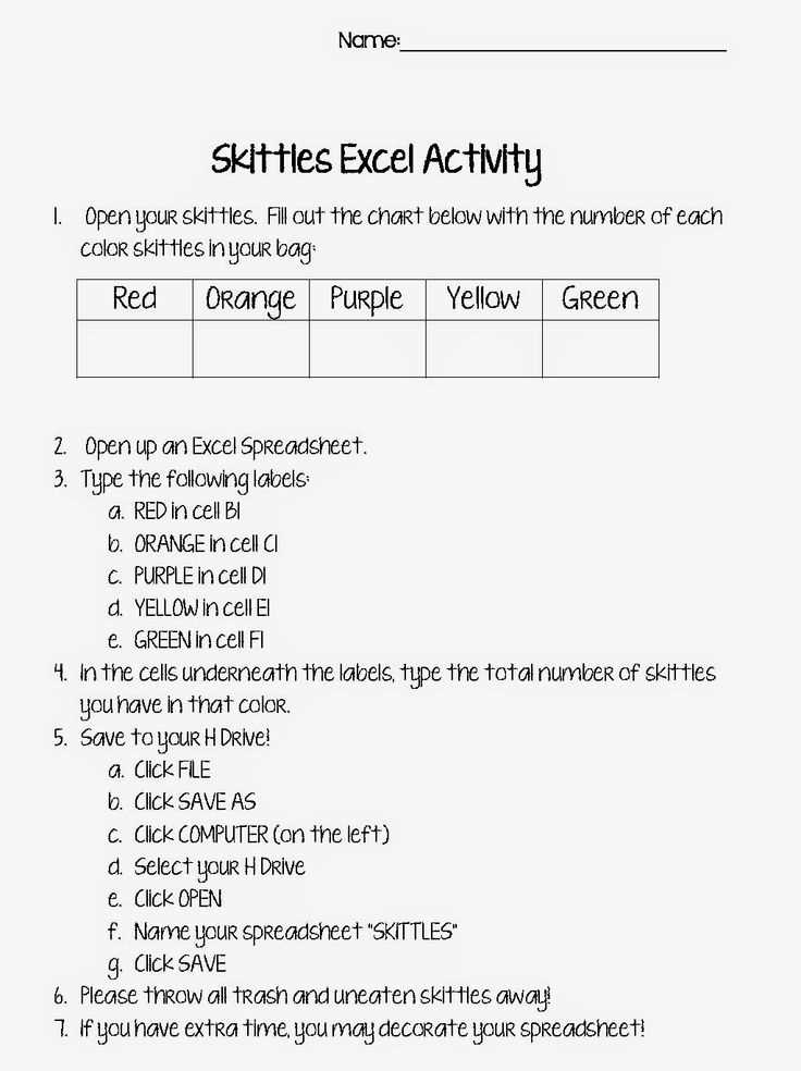 worksheets excel