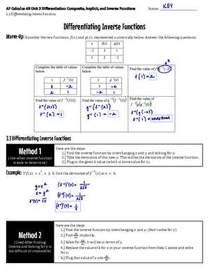 accumulation function worksheet