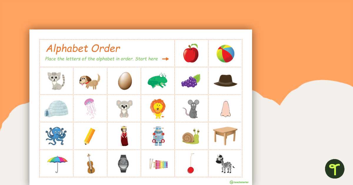 action alphabet worksheet
