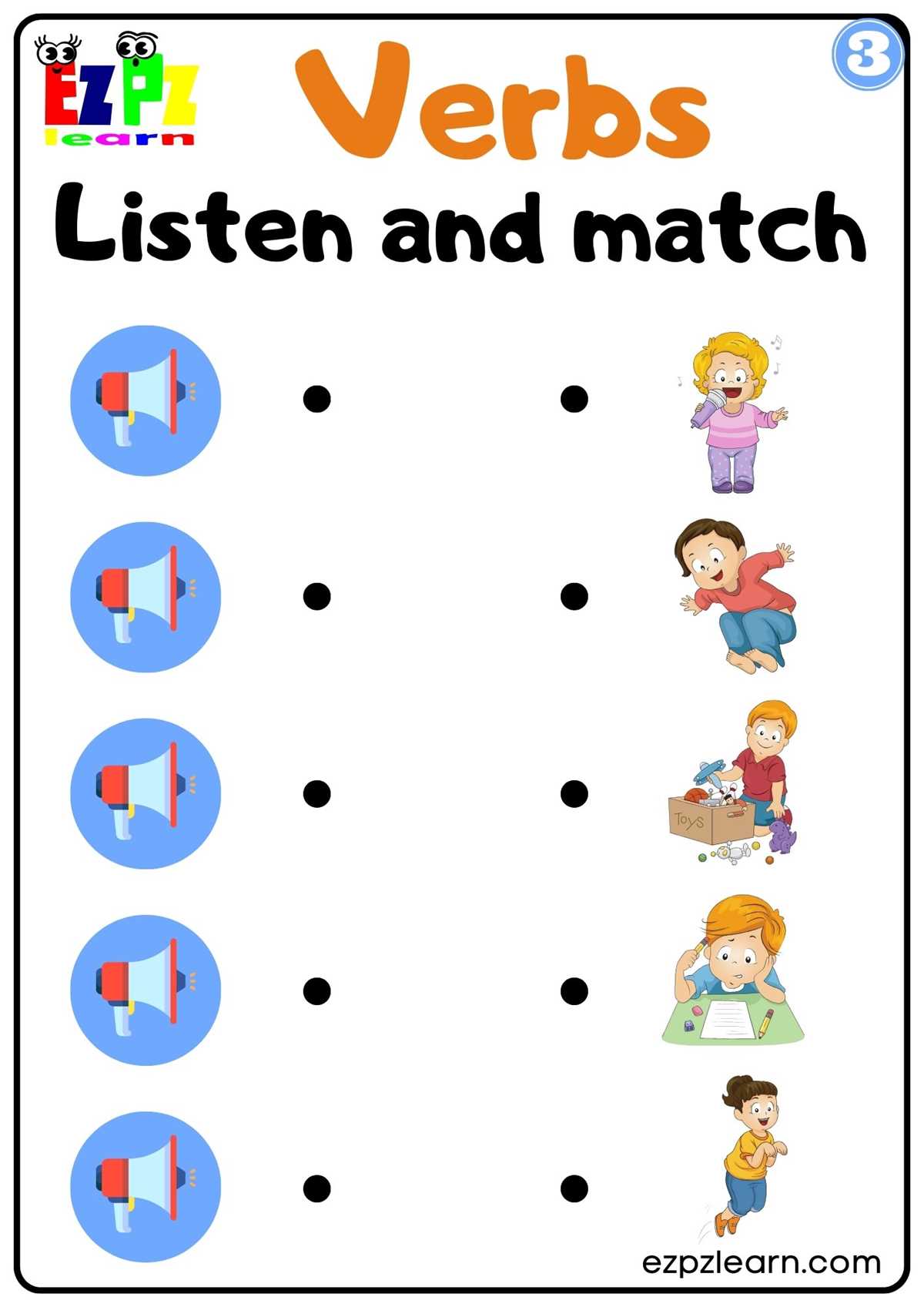 actions esl worksheet