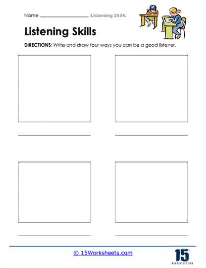 active listening worksheets