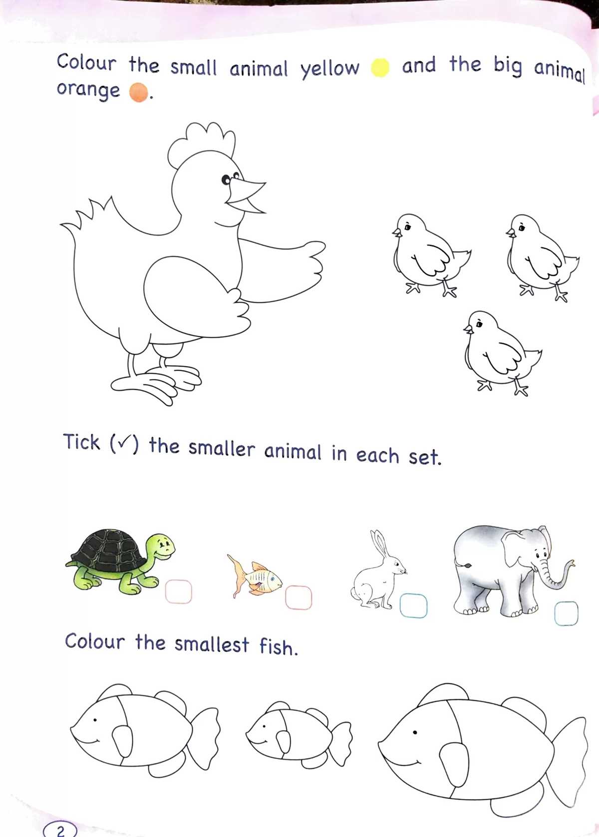 activities printable big and small worksheets for kindergarten