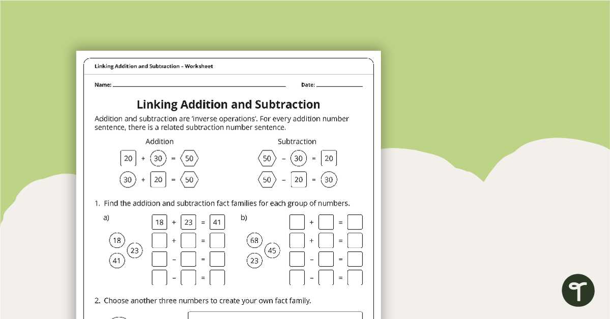 adding and subtraction worksheets