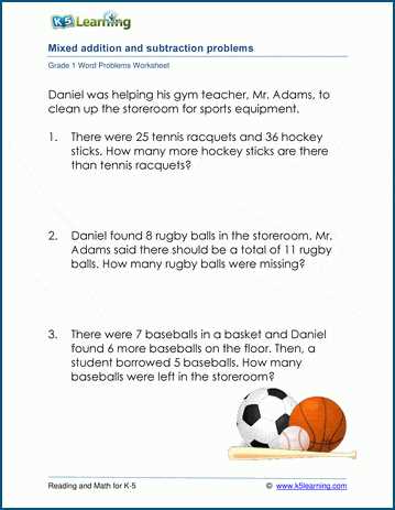 addition and subtraction 1st grade worksheets