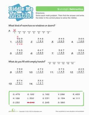 addition and subtraction 4 digit worksheets