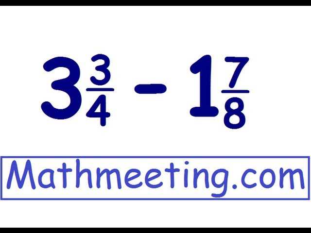 addition and subtraction of mixed fraction worksheet
