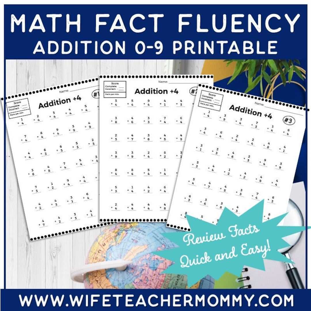 addition fluency worksheets addition fluency worksheets
