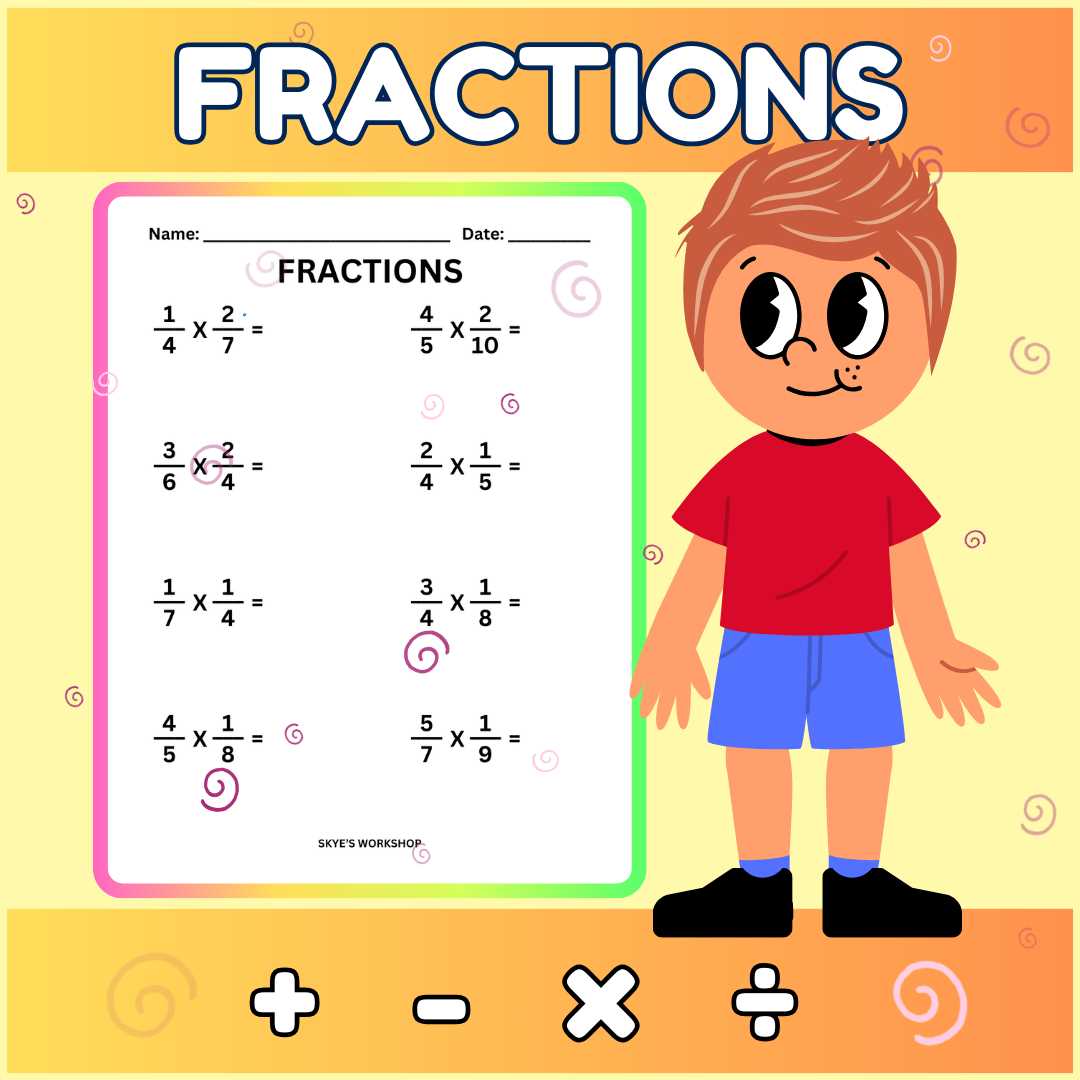 addition of like fractions worksheets