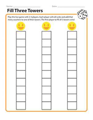 addition tower worksheet