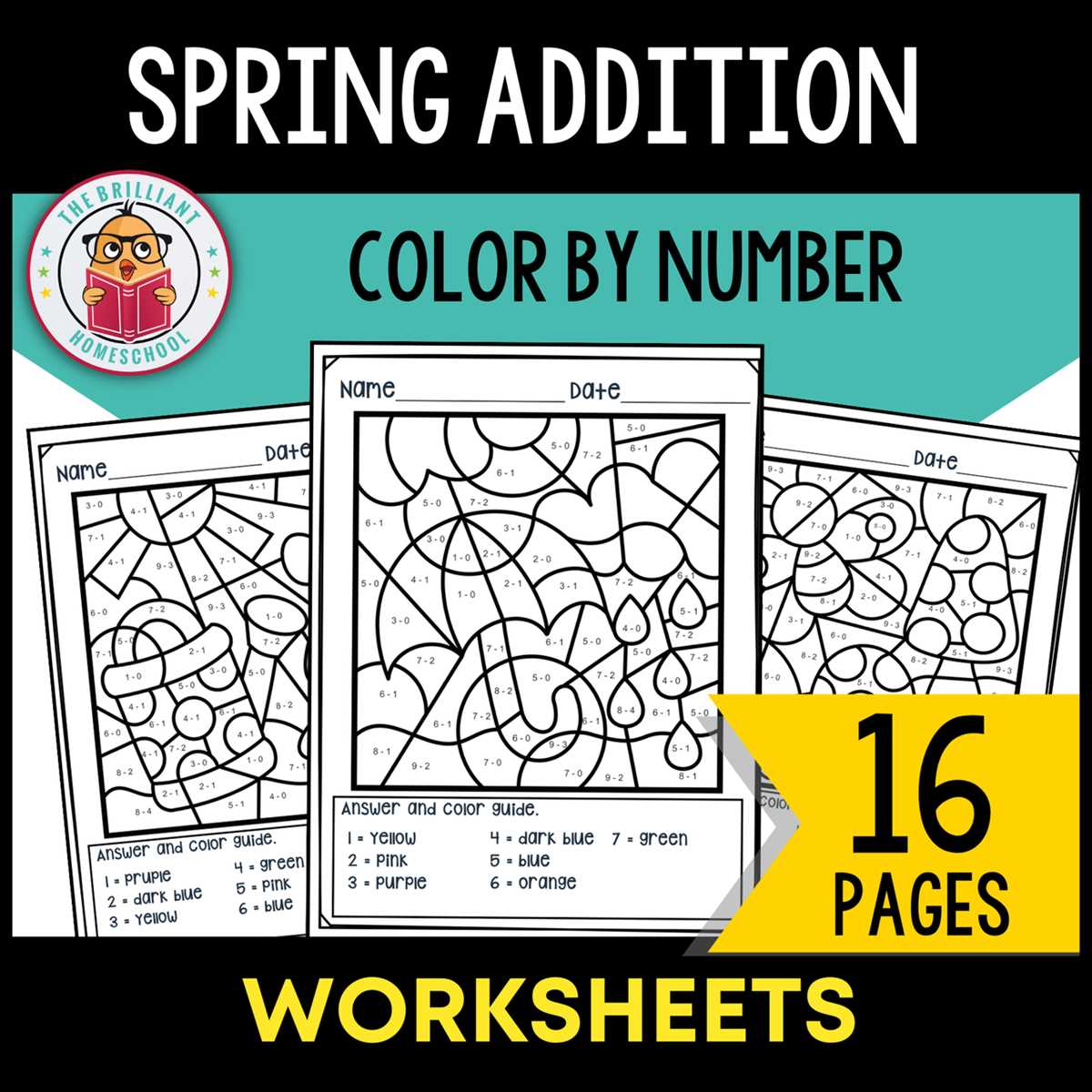 addition worksheet coloring