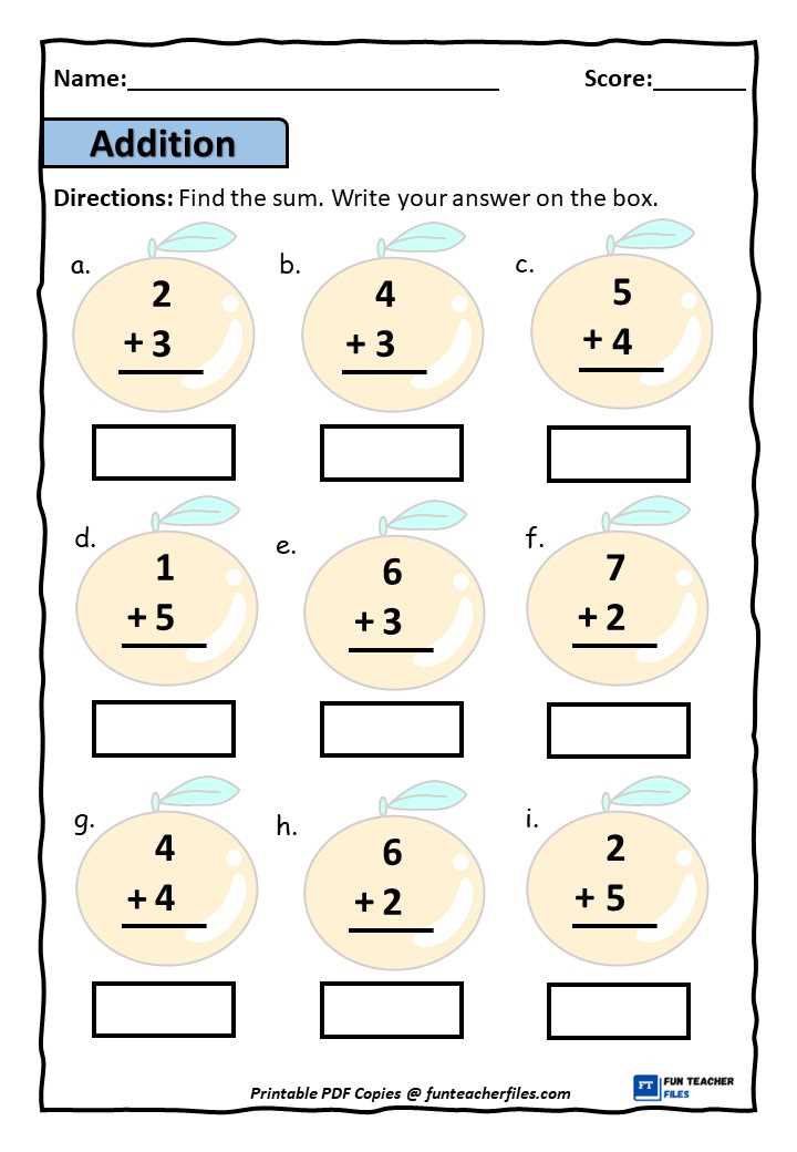 addition worksheet grade 1
