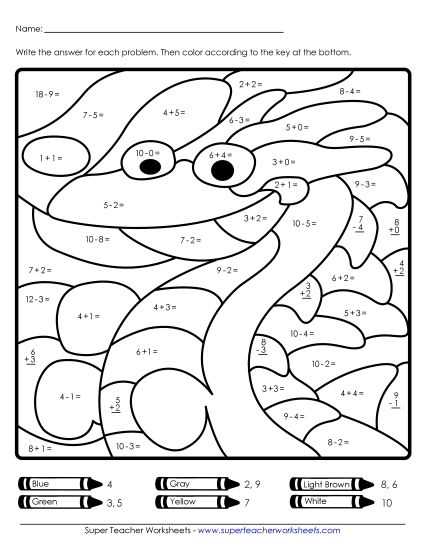 addition worksheets 1st grade