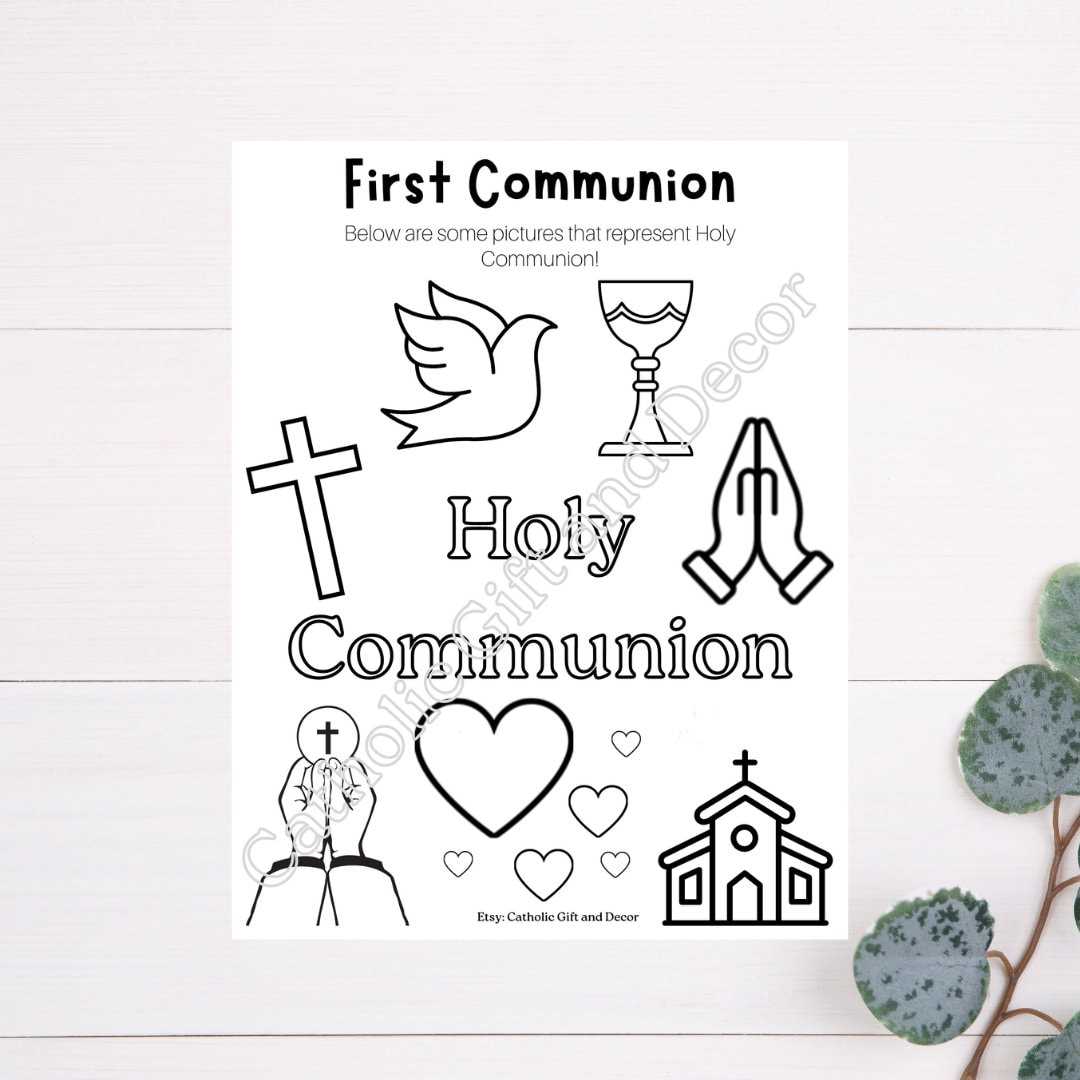 first holy communion worksheets