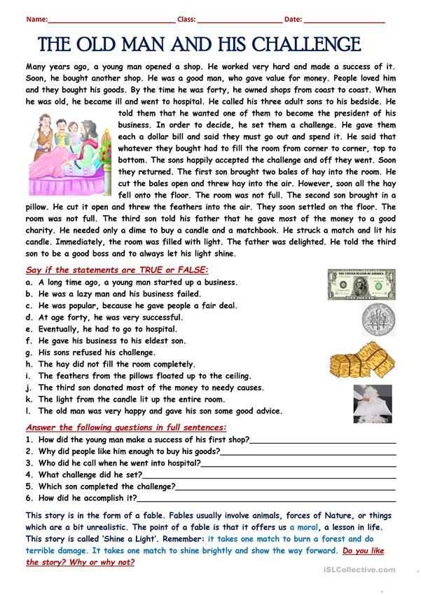 adult esl worksheets