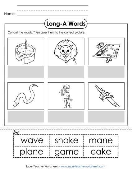 ae phonics worksheets
