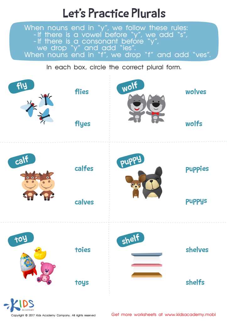 drop y add ies worksheets