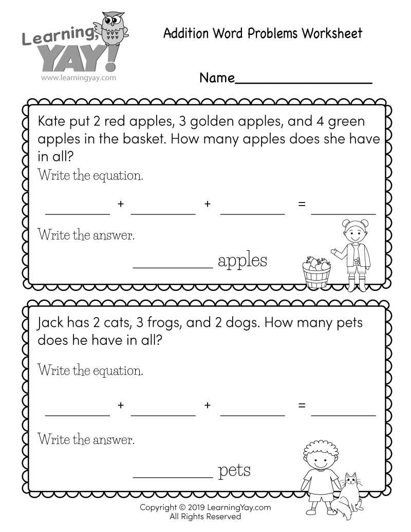 worksheets for 1st graders math