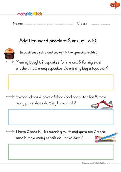 addition to 10 worksheets