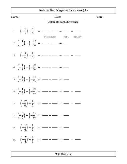 adding and subtracting negative and positive numbers worksheets