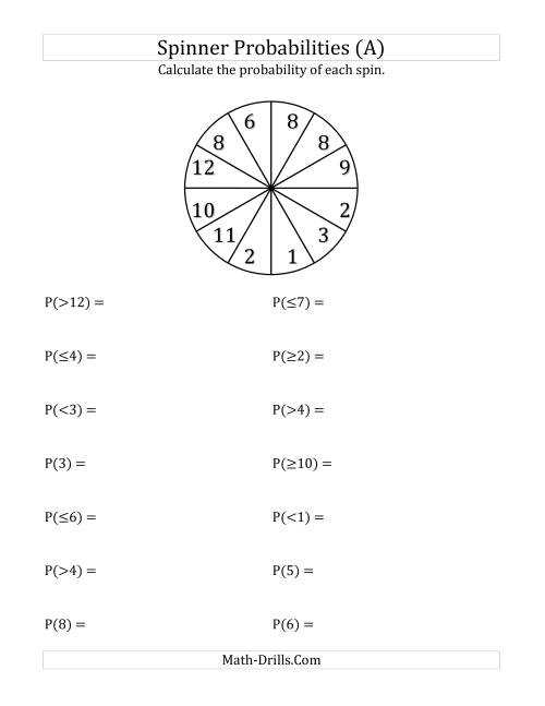 algebra 2 probability and statistics worksheet
