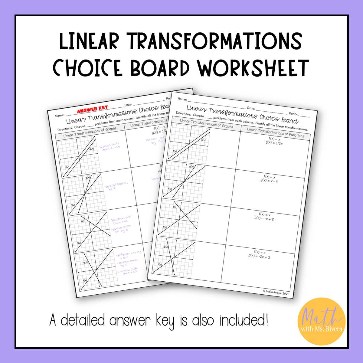 algebra one worksheet