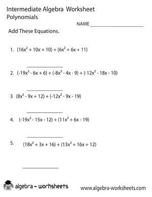 algebra practice worksheets