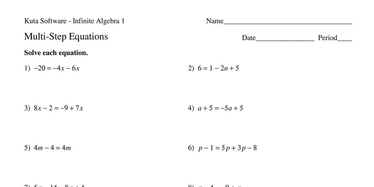 algebra worksheets kuta