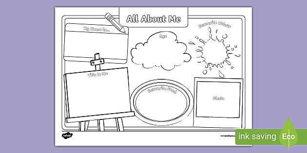 all about me worksheet first grade