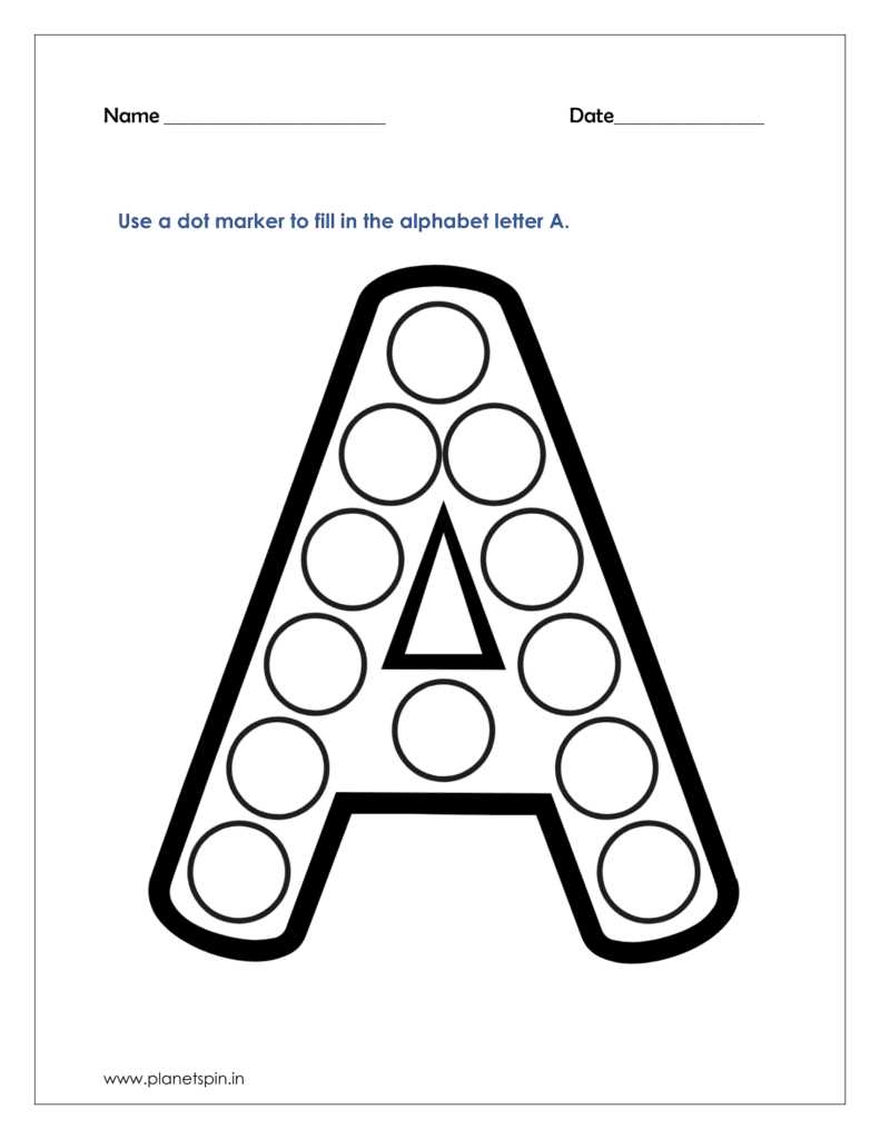 alphabet dotted worksheet
