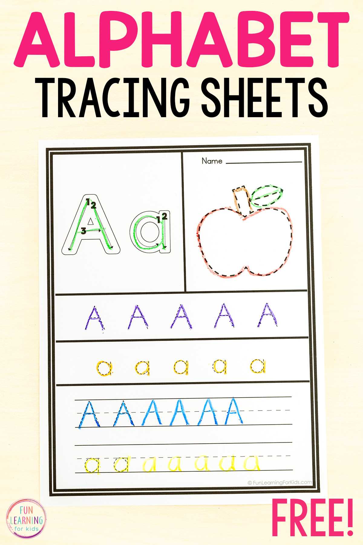 alphabet dotted worksheet