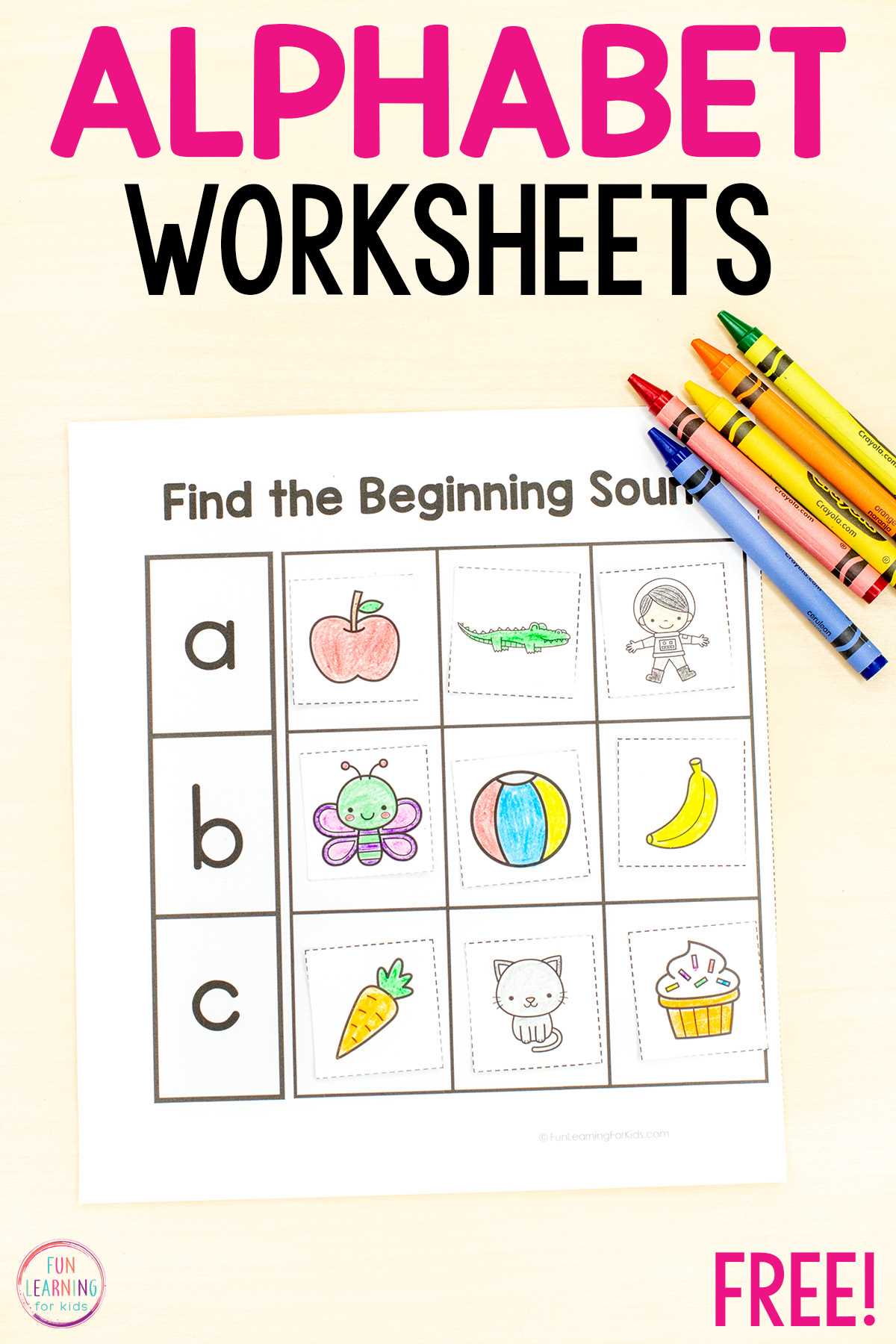 alphabet initial sounds worksheet