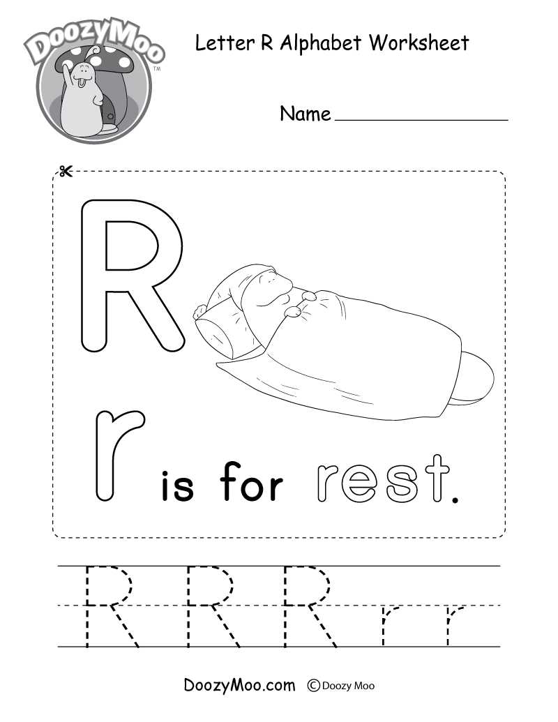 alphabet review worksheet preschool
