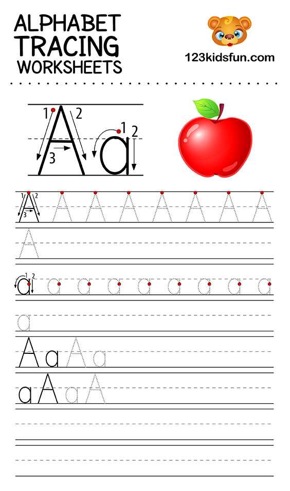 alphabets tracing worksheets
