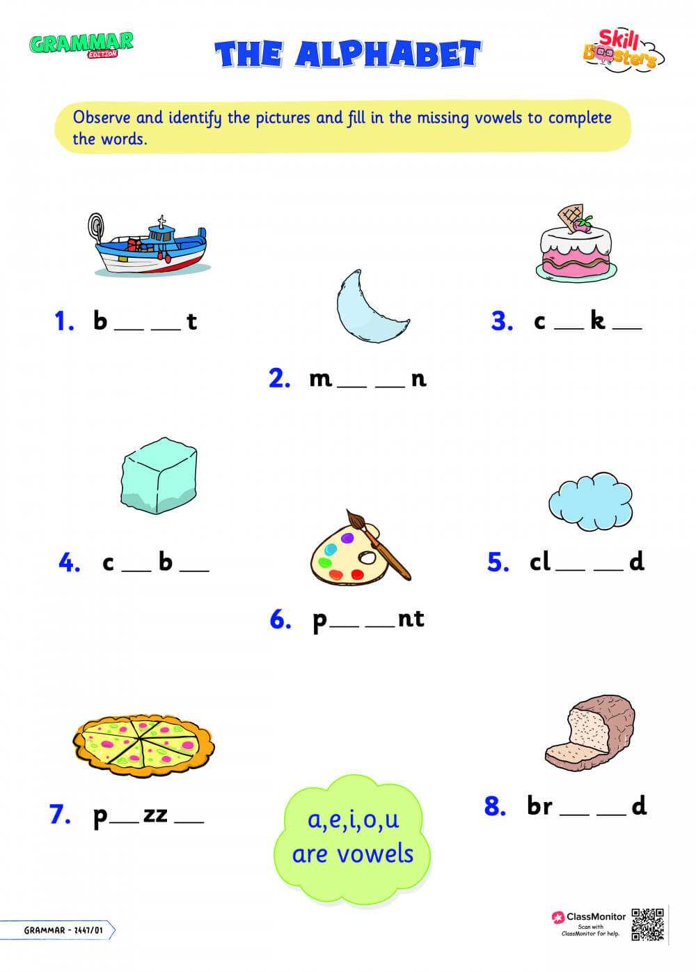 alphabets worksheet