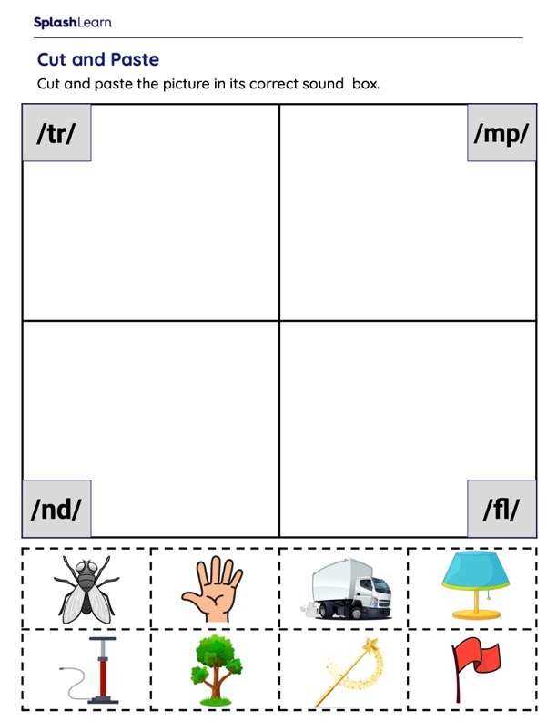 blending sounds worksheets kindergarten