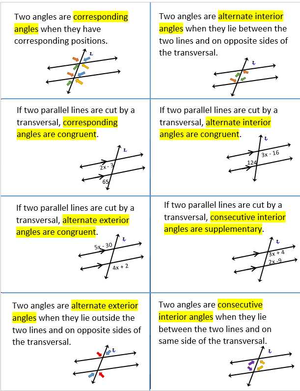 alternate interior angle worksheet